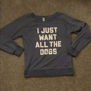 Blue sweatshirt